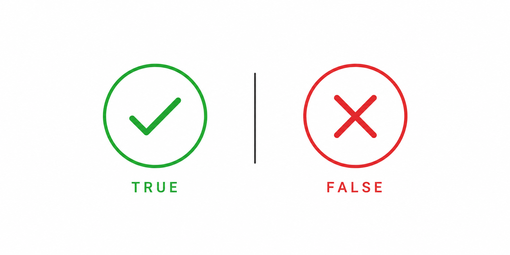 True or false icons